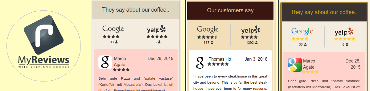 MyReviews Demo